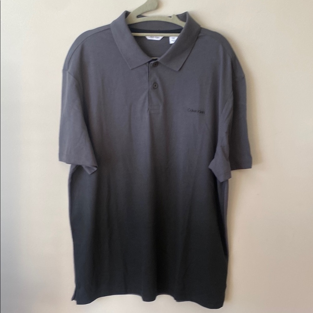 Calvin Klein Men's Gray Polo Shirt